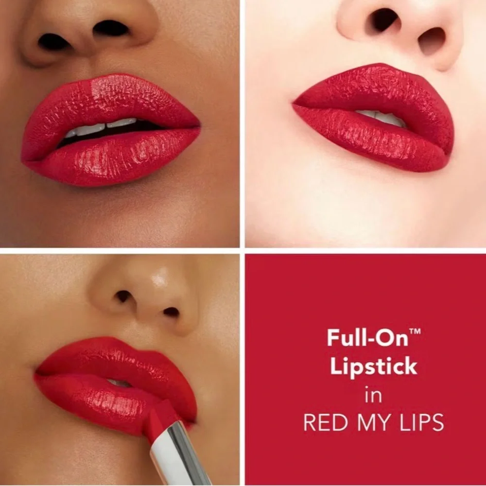 Buxom RED MY LIPS satin plump Full-On Lipstick